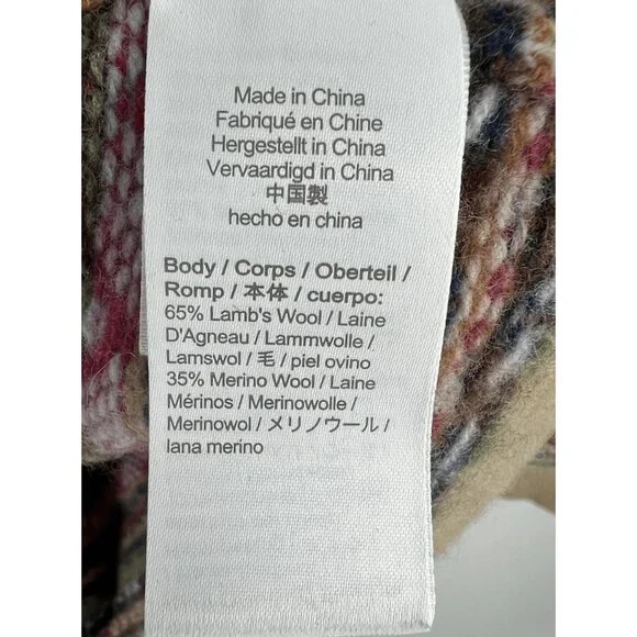 J Crew Knits Fair Isle Sweater in Lambs Wool Blend Men's Size Large AF188 - Picture 3 of 5